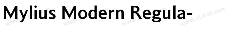 Mylius Modern Regula字体转换